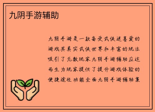 九阴手游辅助